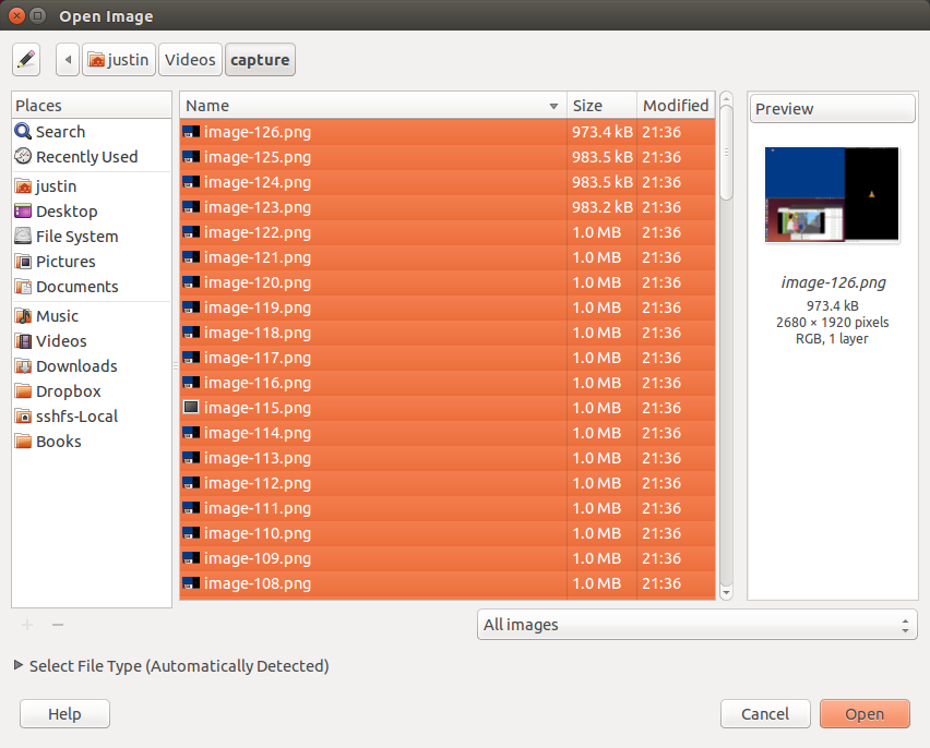 How to create Animated GIF from a video file using VLC and GIMP