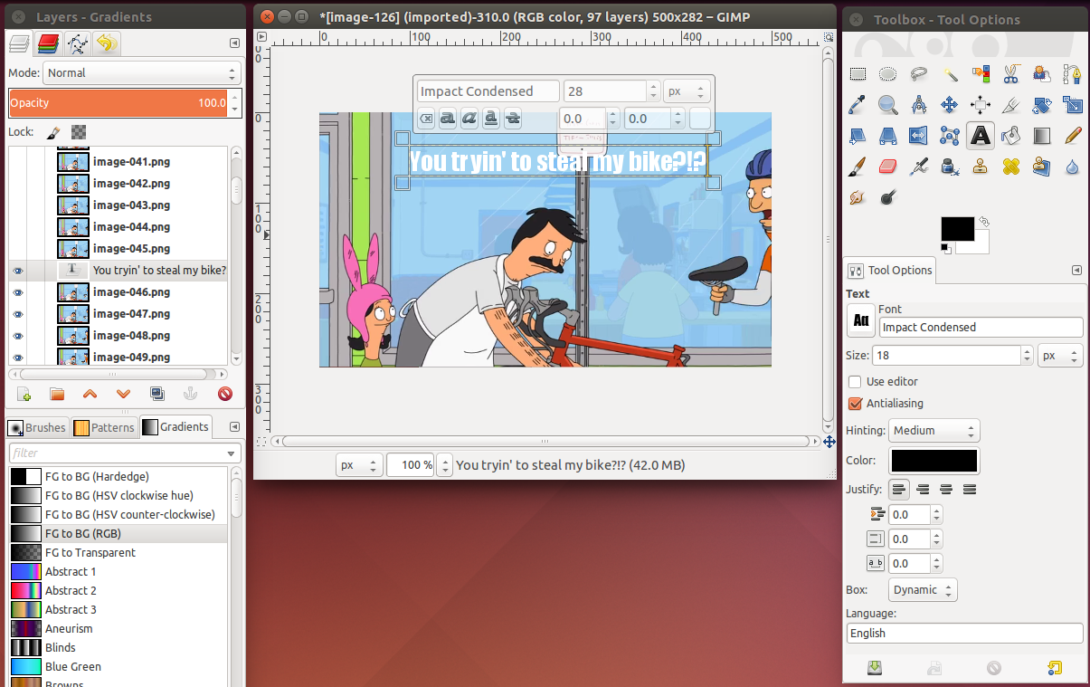 How to create Animated GIF from a video file using VLC and GIMP