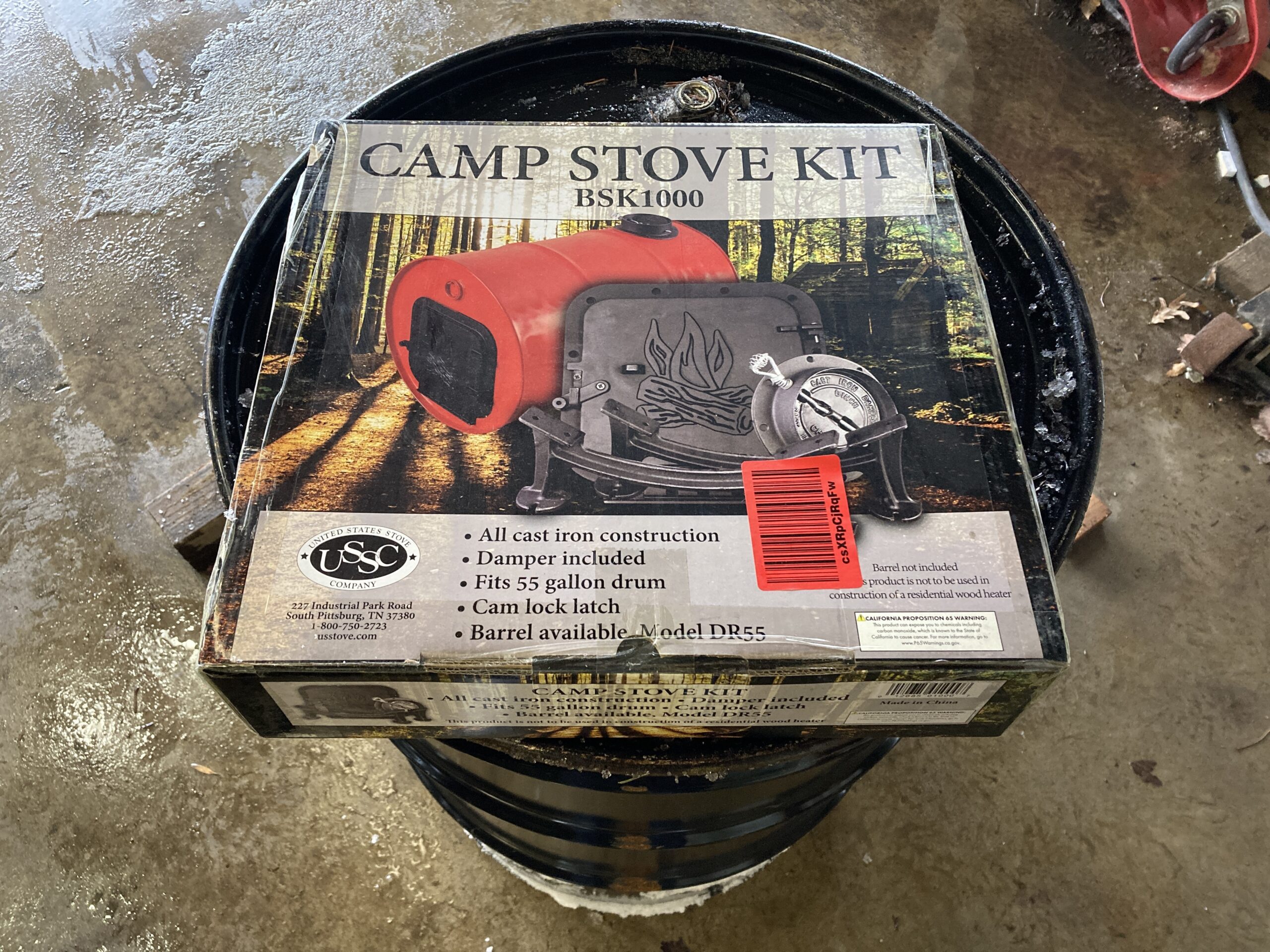 Barrel Wood Stove Kit.  Barrel stove, Diy wood stove, Wood stove fireplace